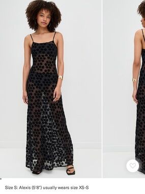 New with tags! VRG GRL Iris Bias Cut Sheer Maxi Dress